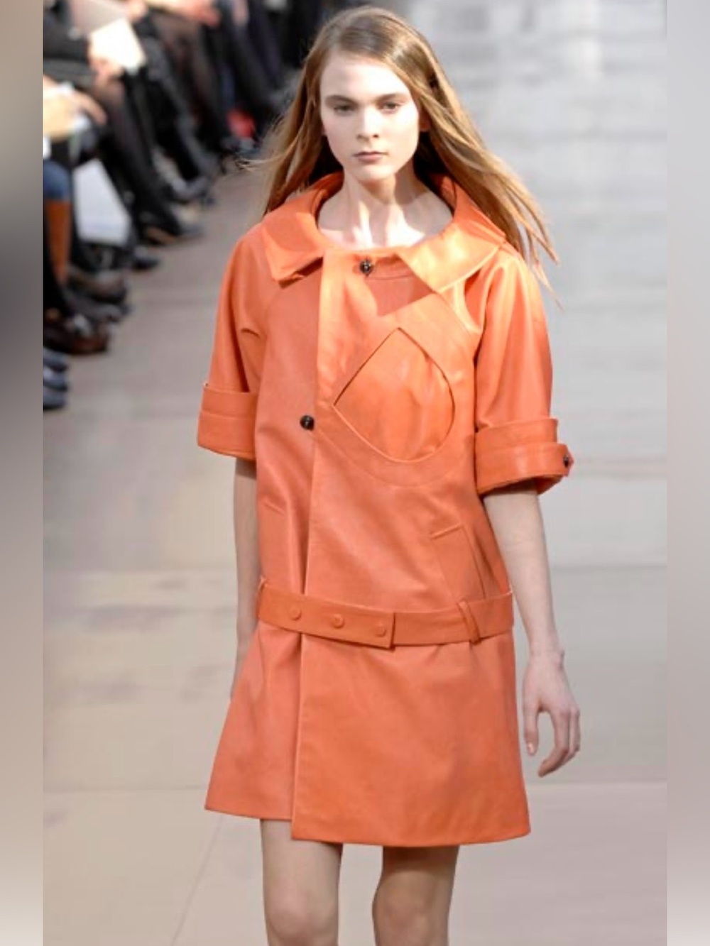 Vintage Chloé Runway FW2007 Wool Coat Paulo Melim Andersson Debut Collection